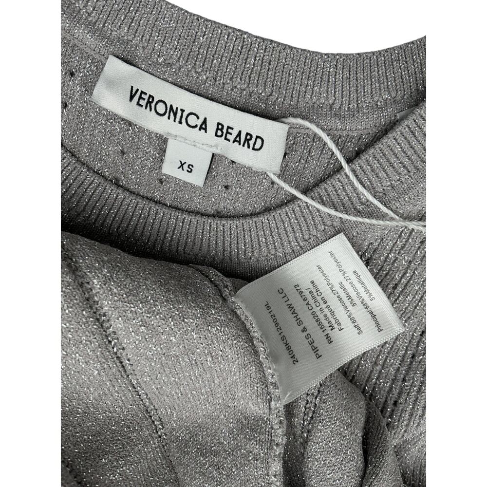 Veronica Beard Ribbed Heather Grey Nami Sweater Dress Size XS - Picture 4 of 4